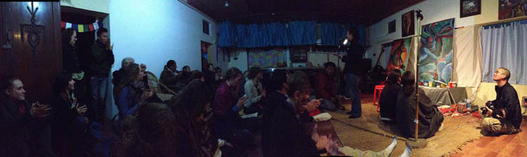 Music-poetry-art fusion event, Dharamsala, India