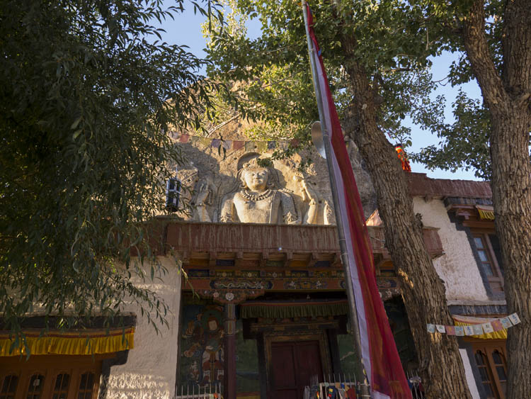 Rock cut Buddha, Mulbek, Ladakh, India