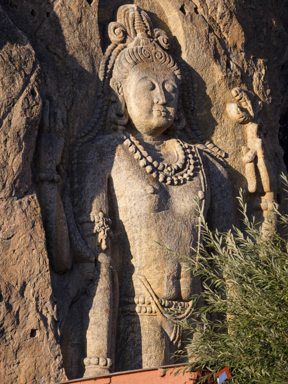Rock cut Buddha, Mulbek, Ladakh, India