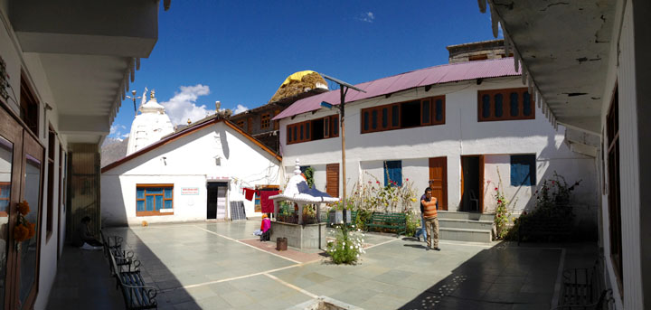 Inner courtyard of Phakpa. Triloknath, Lahaul