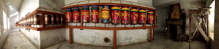 The interior circumambulatory, Phakpa Temple, Triloknath, Lahaul