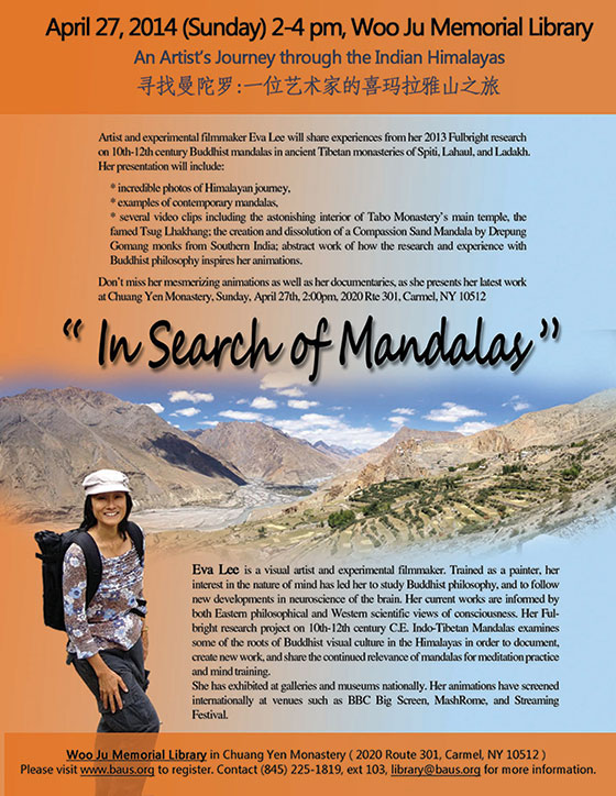 Eva Lee Fulbright Artist Talk at Chuang Yen Monastery, New York