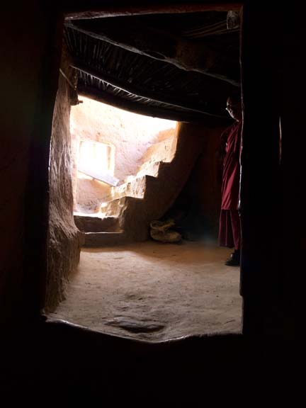 Dhangkar Monastery narrow passageways