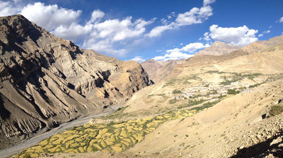 En route to Dhangkar Monastery