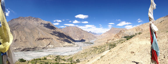 Spiti Valley heading towards Dhangkar Monastery.