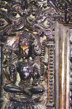 Wood carving from interior of Markul Devi Temple, Udaipur, Lahaul