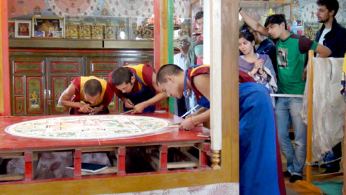 Artist Eva Lee, Yamantaka Mandala at Namgyal Monastery