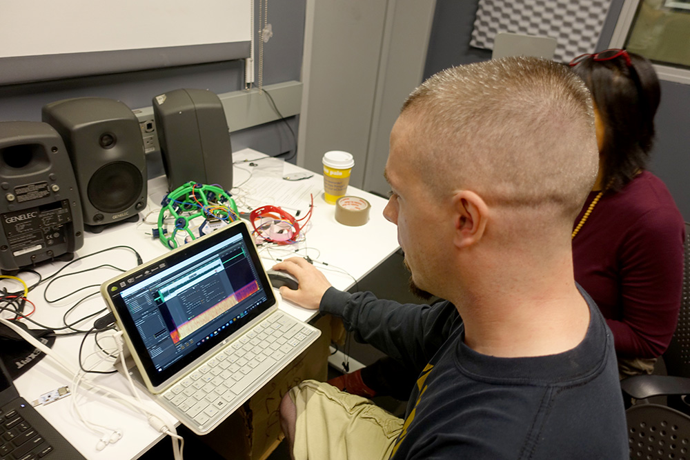 Eva Lee Dual Brains Art-a-Hack sound preparations