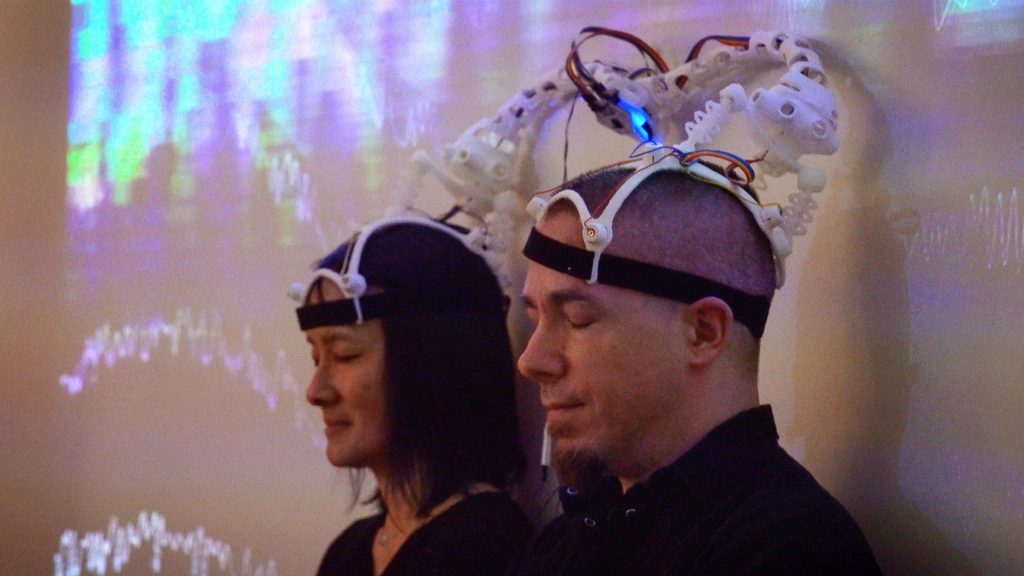 Eva Lee and Aaron Trocola in Dual Brains Spring Break Art Show 2018