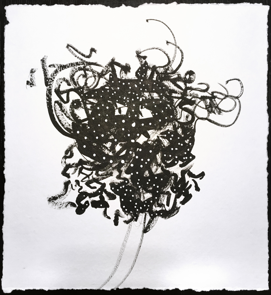 Artist Eva Lee Brush & Ink drawing
