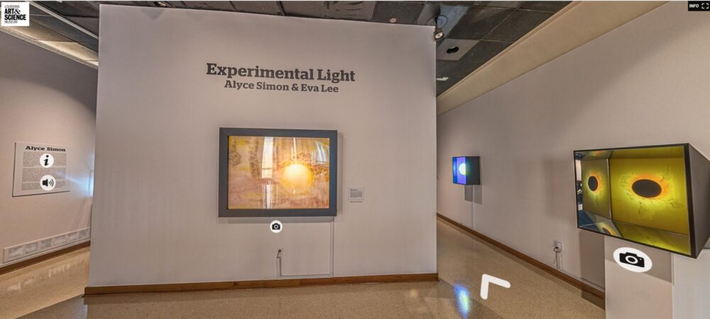Virtual view of Experimental Light exhibition at LASM360.