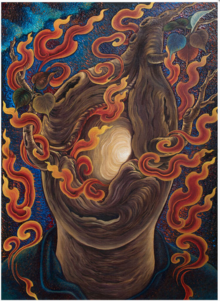 Karma Sichoe Self Portrait painting